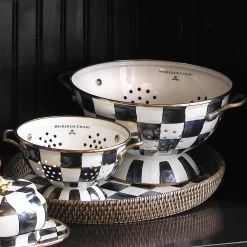 Kitchen Utensils & Tools|MacKenzie-Childs Courtly Check Small Colander