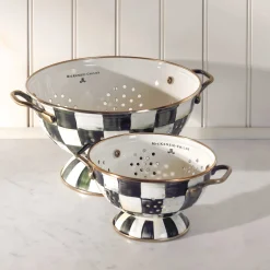 Kitchen Utensils & Tools|MacKenzie-Childs Courtly Check Small Colander
