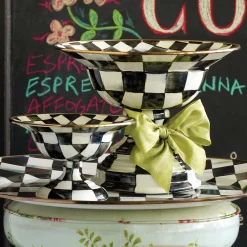 Serveware|MacKenzie-Childs Courtly Check Small Compote