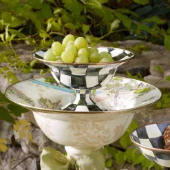 Serveware|MacKenzie-Childs Courtly Check Small Compote