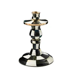 Candles & Fragrances|Table Accessories|MacKenzie-Childs Courtly Check Small Enamel Candlestick