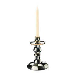 Candles & Fragrances|Table Accessories|MacKenzie-Childs Courtly Check Small Enamel Candlestick