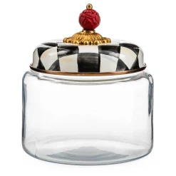 Room Accents|MacKenzie-Childs Courtly Check Small Kitchen Canister