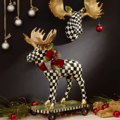 Holiday|Room Accents|MacKenzie-Childs Courtly Check Small Moose