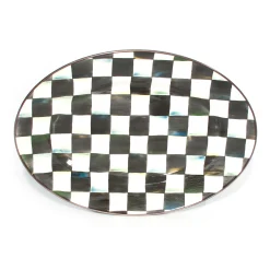 Fall Entertaining|Bar Entertaining|MacKenzie-Childs Courtly Check Small Oval Platter