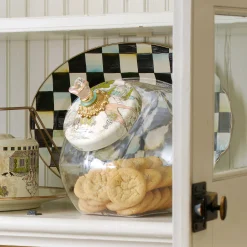 Fall Entertaining|Bar Entertaining|MacKenzie-Childs Courtly Check Small Oval Platter