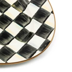 Fall Entertaining|Bar Entertaining|MacKenzie-Childs Courtly Check Small Oval Platter