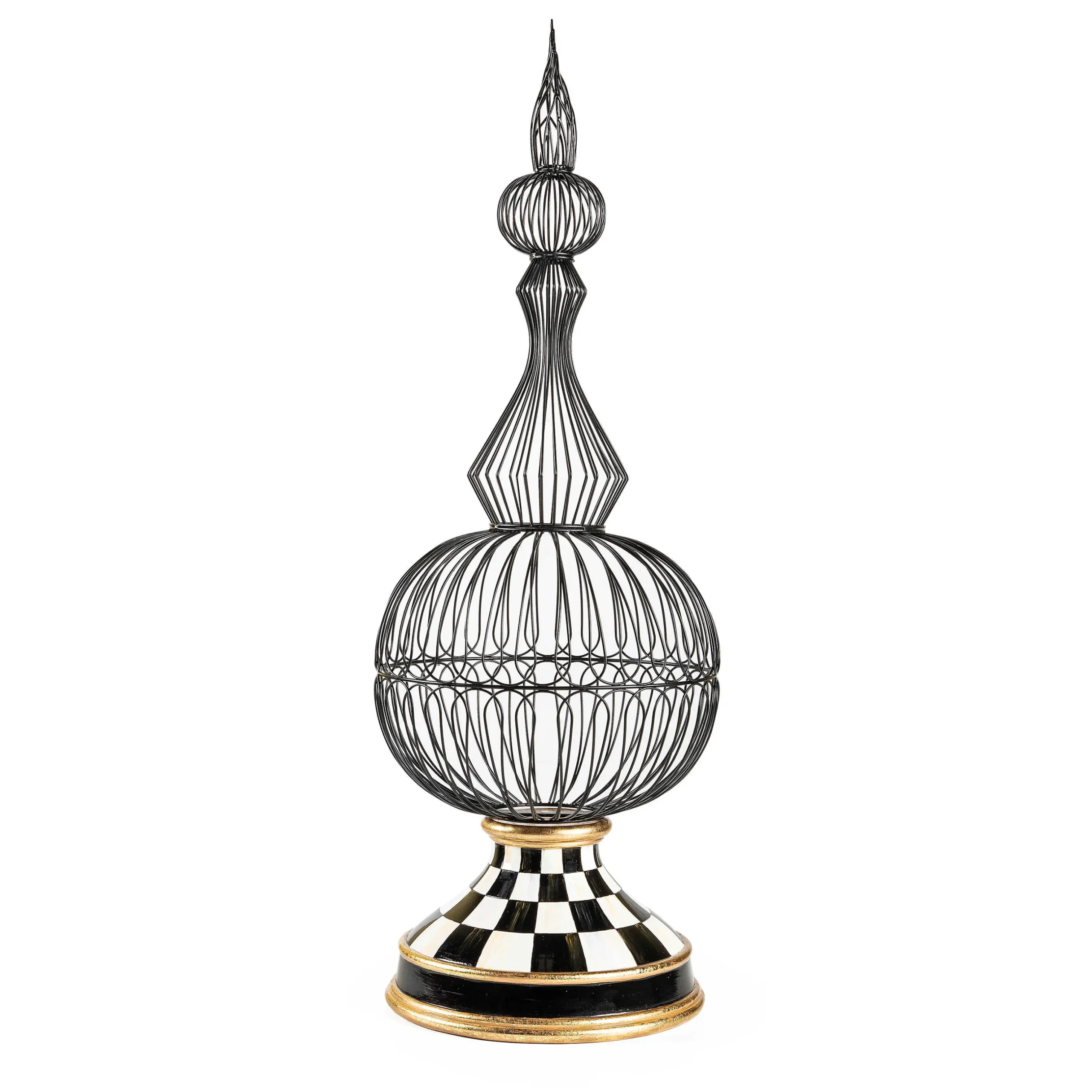 Spring|The Fall Shop|MacKenzie-Childs Courtly Check Small Wire Topiary