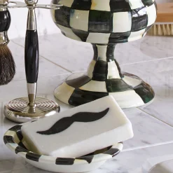 Bath & Bath Accessories|MacKenzie-Childs Courtly Check Soap Dish