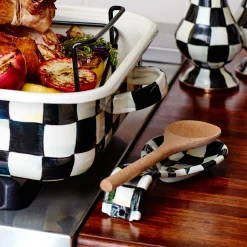 Fall Entertaining|Kitchen Utensils & Tools|MacKenzie-Childs Courtly Check Spoon Rest