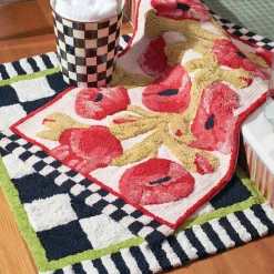 Bath & Bath Accessories|MacKenzie-Childs Courtly Check Standard Bath Rug