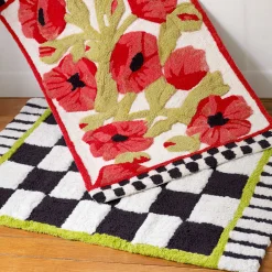 Bath & Bath Accessories|MacKenzie-Childs Courtly Check Standard Bath Rug