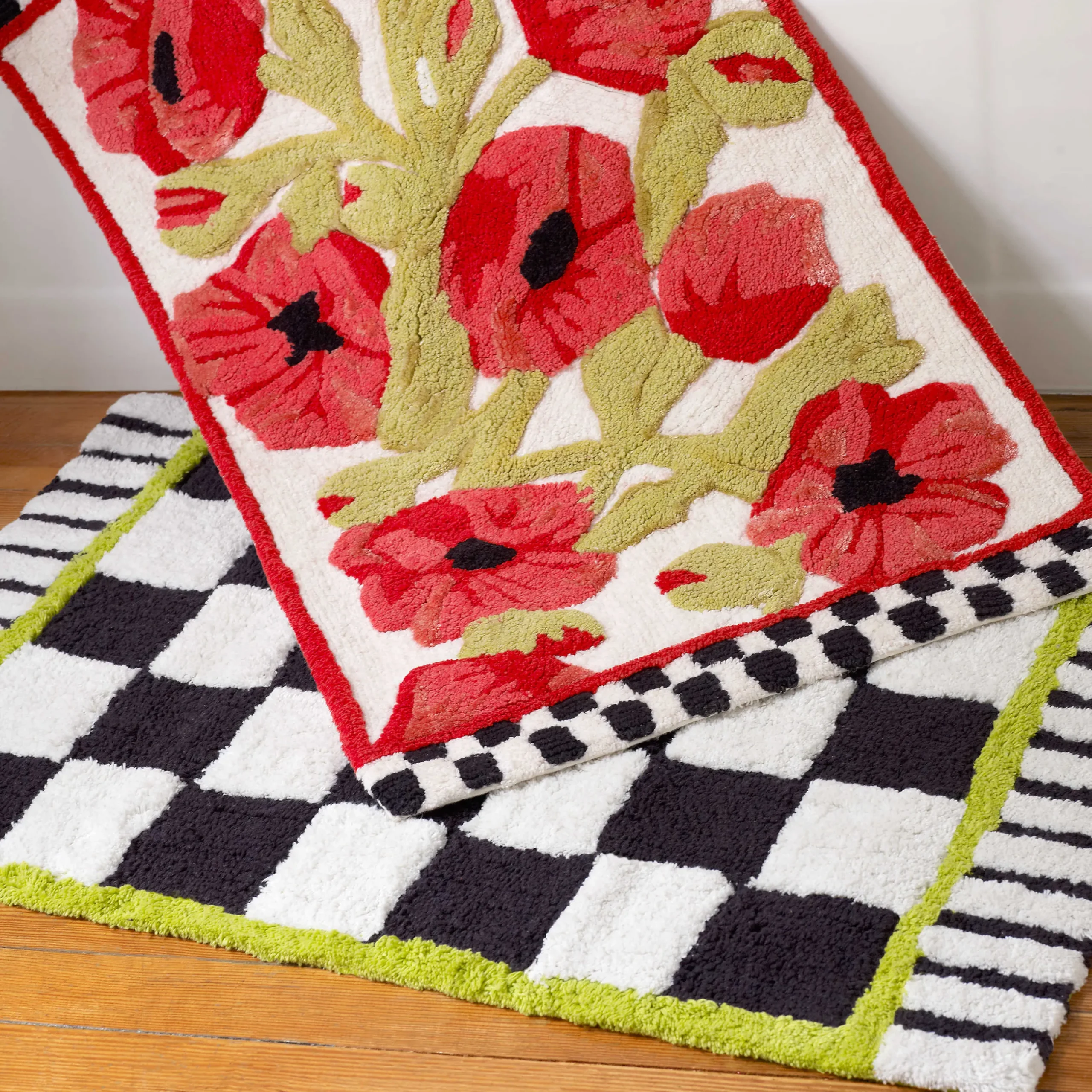 Bath & Bath Accessories|MacKenzie-Childs Courtly Check Standard Bath Rug