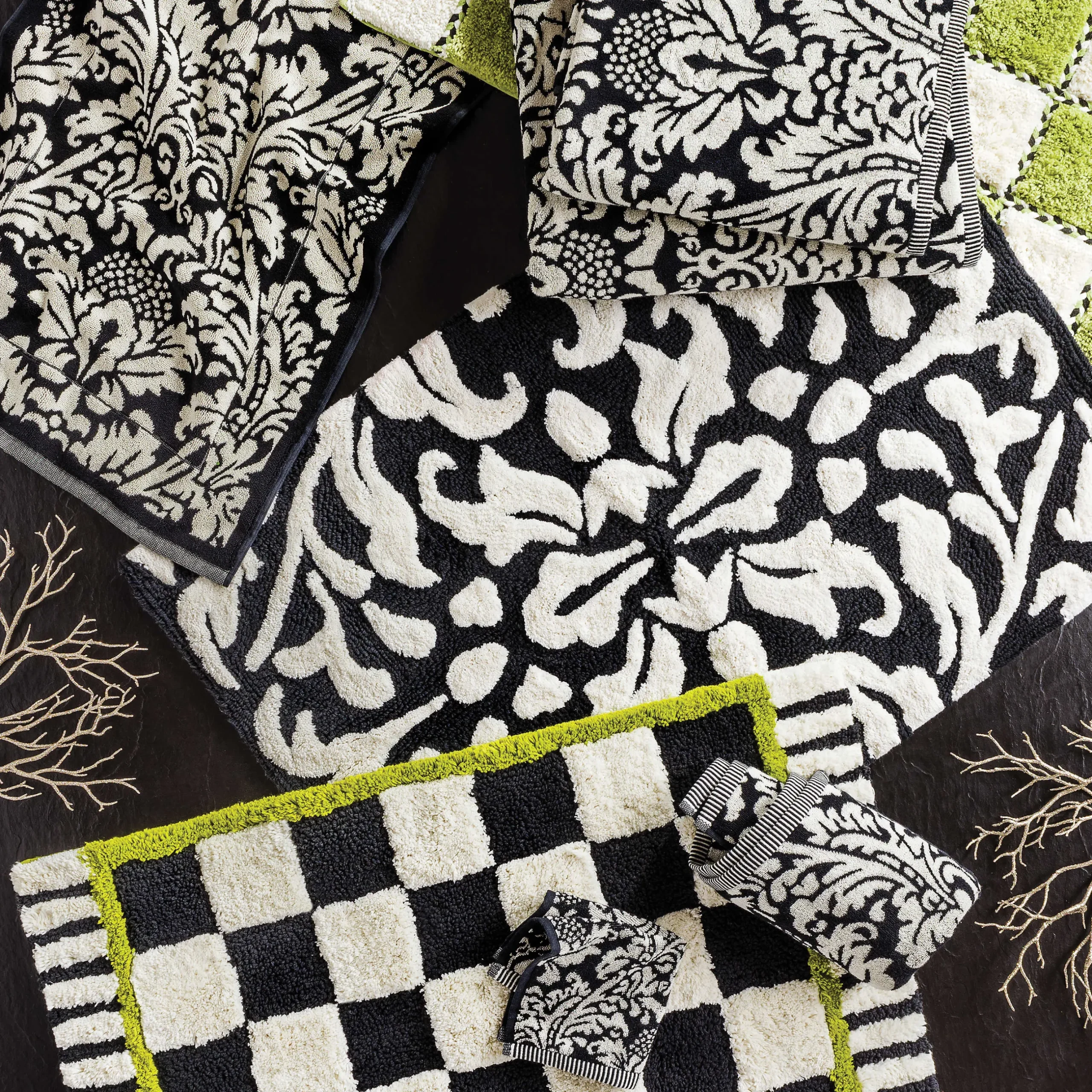Bath & Bath Accessories|MacKenzie-Childs Courtly Check Standard Bath Rug
