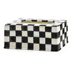 Bath & Bath Accessories|Room Accents|MacKenzie-Childs Courtly Check Standard Tissue Box Cover