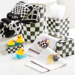 Bath & Bath Accessories|Room Accents|MacKenzie-Childs Courtly Check Standard Tissue Box Cover