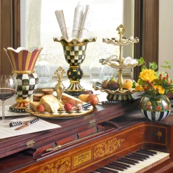 Room Accents|MacKenzie-Childs Courtly Check Stately Vase