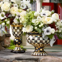 Room Accents|MacKenzie-Childs Courtly Check Stately Vase