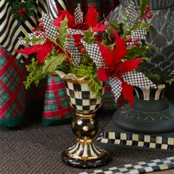 Room Accents|MacKenzie-Childs Courtly Check Stately Vase