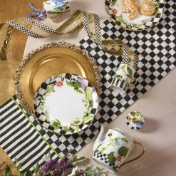 Kitchen & Table Linens|MacKenzie-Childs Courtly Check  Stripe Table Runner
