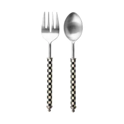 Serveware|MacKenzie-Childs Courtly Check Supper Club Salad Serving Set