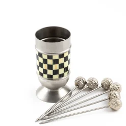 Table Accessories|Bar Entertaining|MacKenzie-Childs Courtly Check Supper Club Pick Set