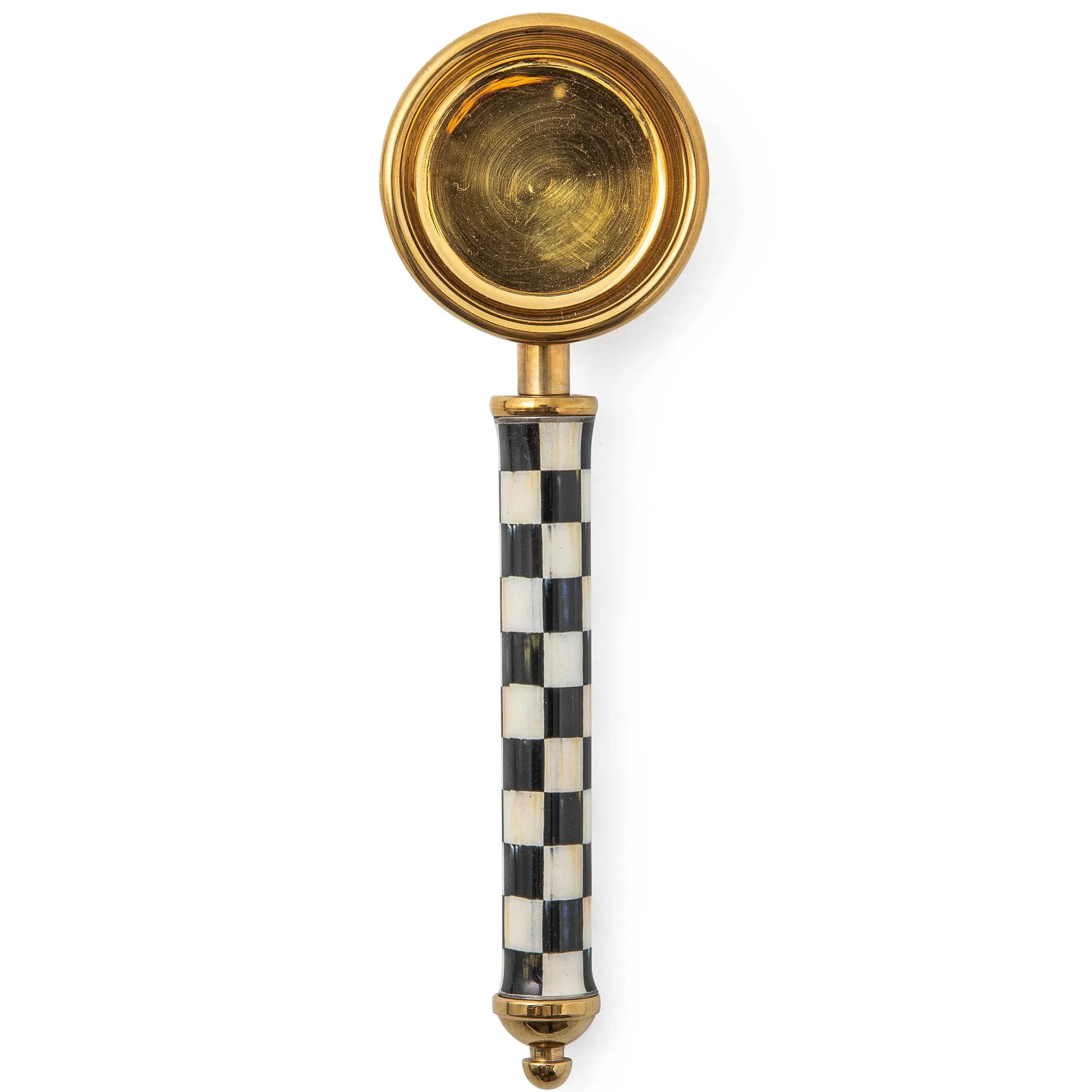 The Coffee Shop|Kitchen Utensils & Tools|MacKenzie-Childs Courtly Check Supper Club Gold Coffee Scoop
