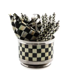 Serveware|MacKenzie-Childs Courtly Check Supper Club Flatware Caddy