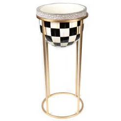 Outdoor|MacKenzie-Childs Courtly Check Tall Plant Stand