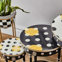 Outdoor|MacKenzie-Childs Courtly Check Tall Plant Stand