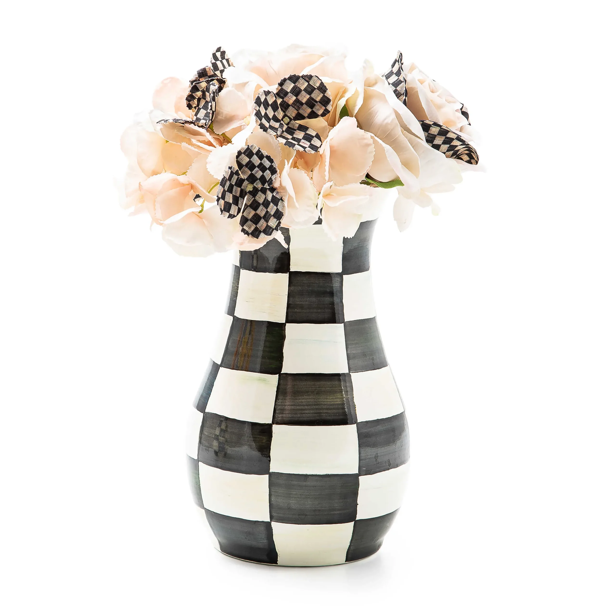 Greenery & Florals|Room Accents|MacKenzie-Childs Courtly Check Tall Vase Bouquet Set