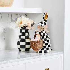 Greenery & Florals|Room Accents|MacKenzie-Childs Courtly Check Tall Vase  Bouquet Set