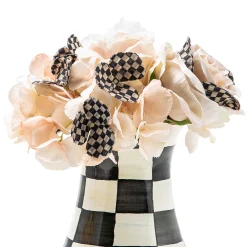 Greenery & Florals|Room Accents|MacKenzie-Childs Courtly Check Tall Vase Bouquet Set