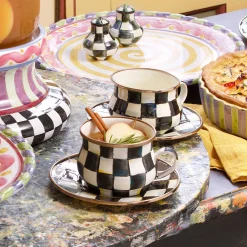 Dinnerware & Flatware|MacKenzie-Childs Courtly Check Teacup