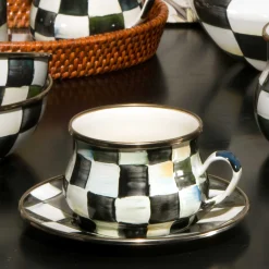 Dinnerware & Flatware|MacKenzie-Childs Courtly Check Teacup