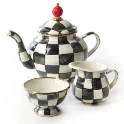 Kitchen & Dining Sets|Serveware|MacKenzie-Childs Courtly Check Teapot Service Set