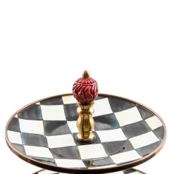 Bar Entertaining|MacKenzie-Childs Courtly Check Three Tier Sweet Stand