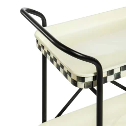Dining Room & Kitchen|Kitchen Storage & Organization|MacKenzie-Childs Courtly Check 2-Tier Kitchen Cart