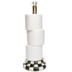 Bath & Bath Accessories|MacKenzie-Childs Courtly Check Toilet Tissue Storage