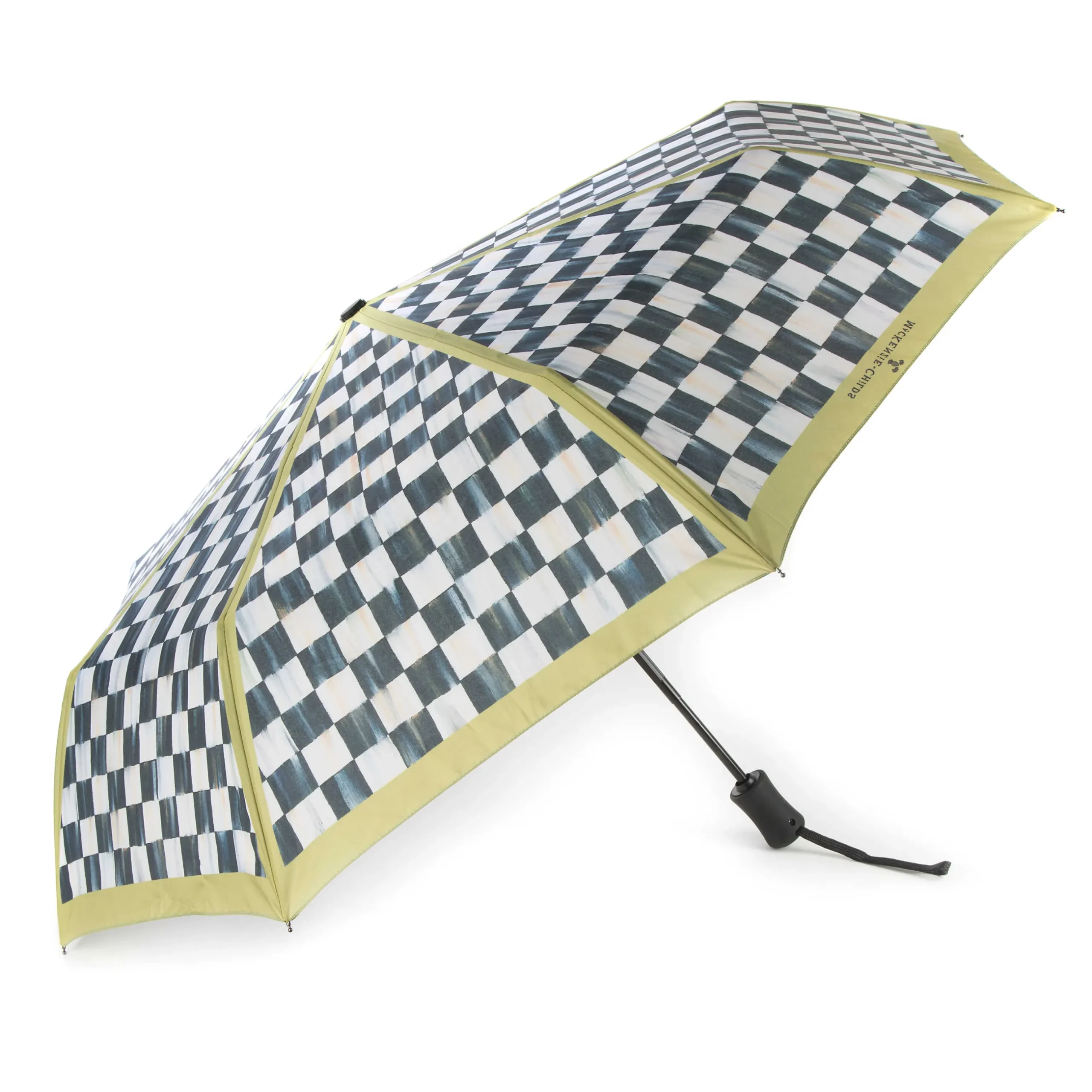 Outdoor|MacKenzie-Childs Courtly Check Travel Umbrella