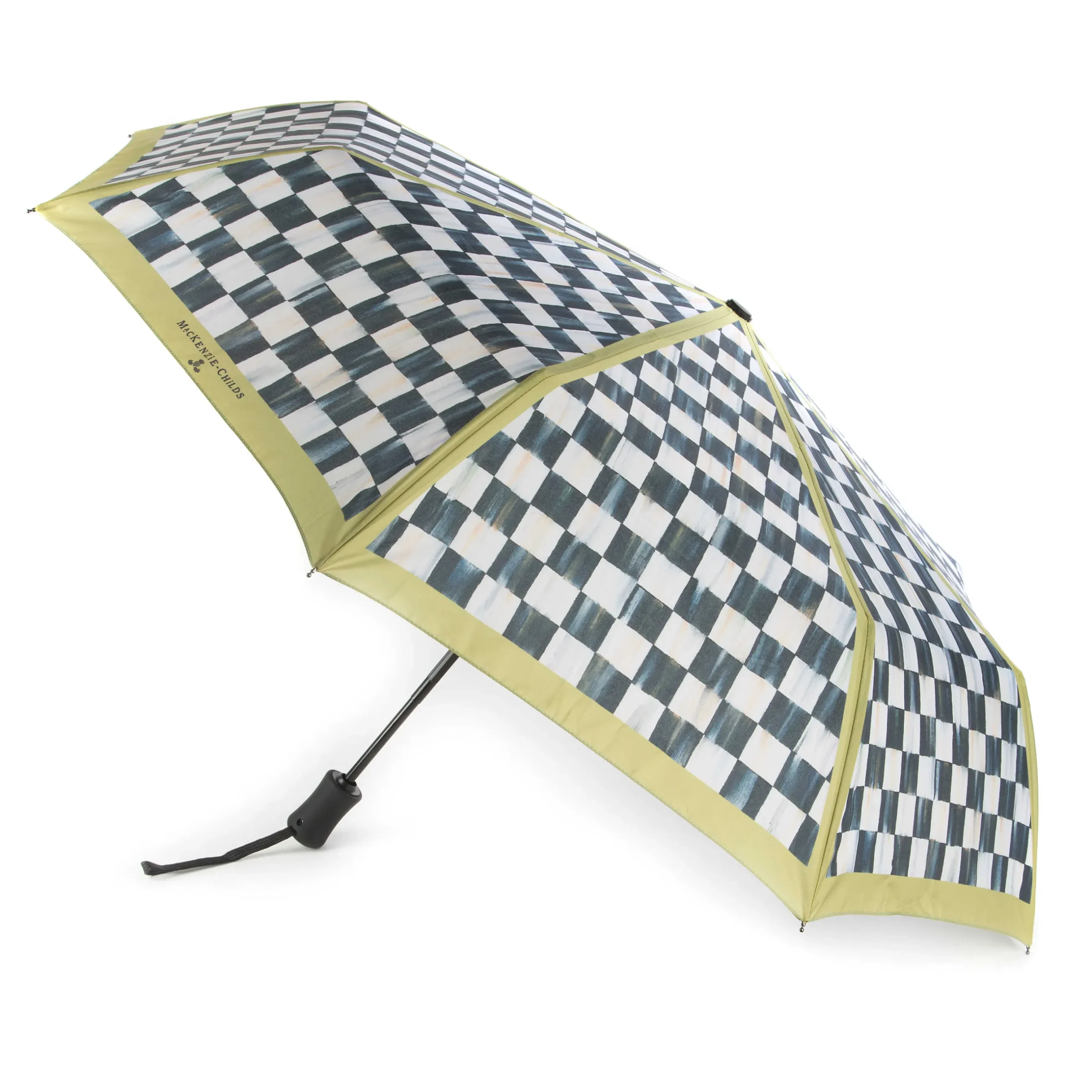 Outdoor|MacKenzie-Childs Courtly Check Travel Umbrella