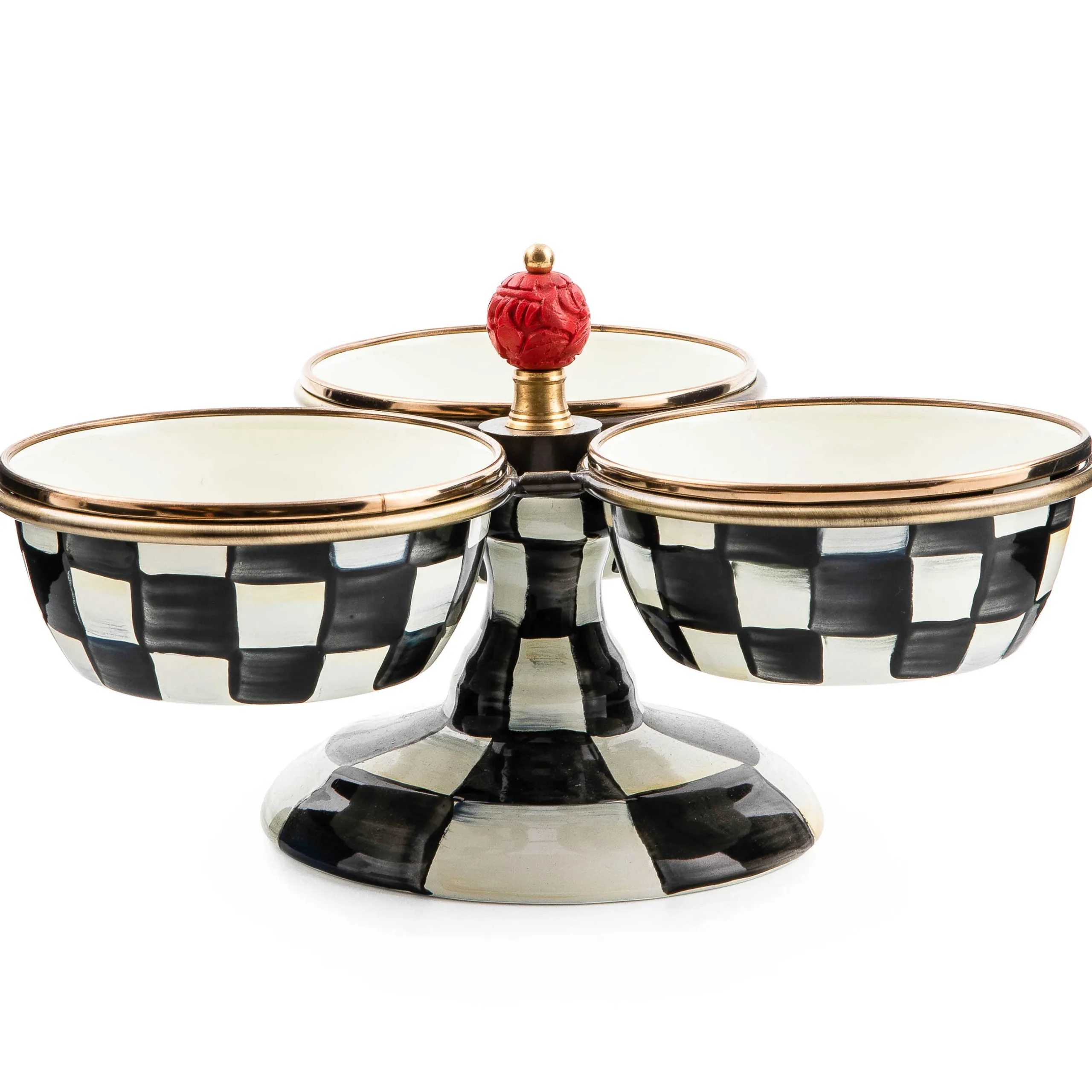 Bar Entertaining|Serveware|MacKenzie-Childs Courtly Check Triplicity