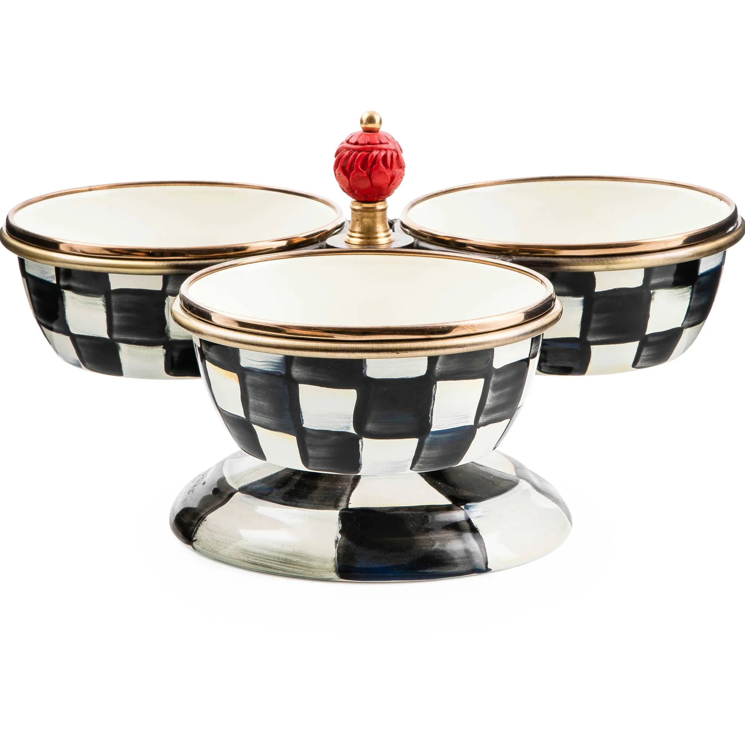 Bar Entertaining|Serveware|MacKenzie-Childs Courtly Check Triplicity