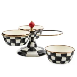 Bar Entertaining|Serveware|MacKenzie-Childs Courtly Check Triplicity