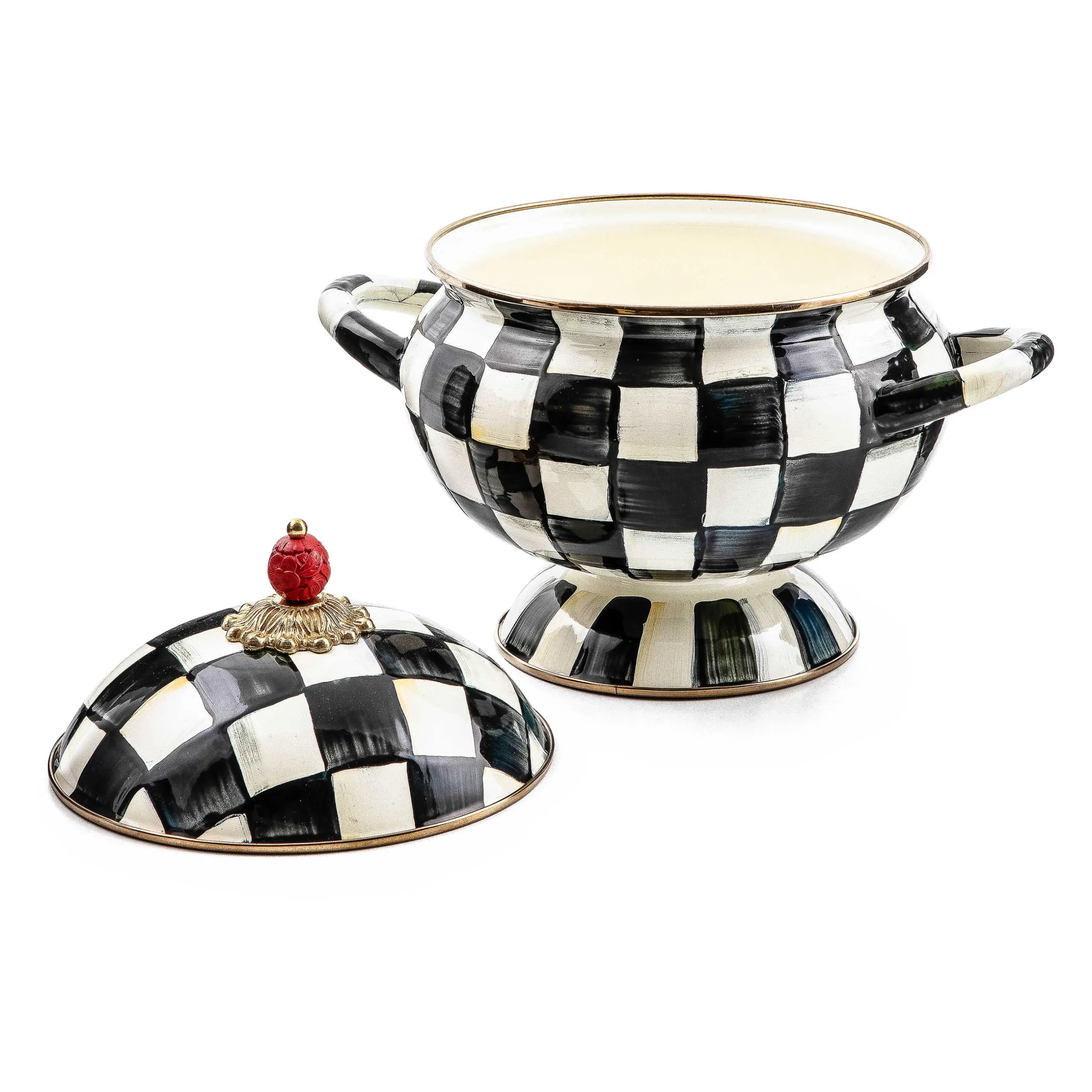 Serveware|MacKenzie-Childs Courtly Check Tureen