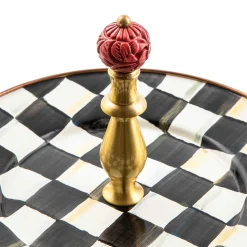 Bar Entertaining|MacKenzie-Childs Courtly Check Two Tier Sweet Stand
