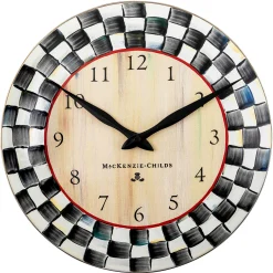 Room Accents|MacKenzie-Childs Courtly Check Wall Clock