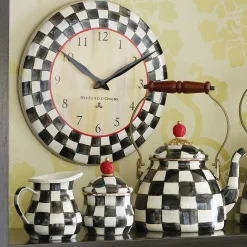 Room Accents|MacKenzie-Childs Courtly Check Wall Clock