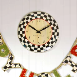 Room Accents|MacKenzie-Childs Courtly Check Wall Clock