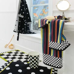Bath & Bath Accessories|Room Accents|MacKenzie-Childs Courtly Check Waste Bin